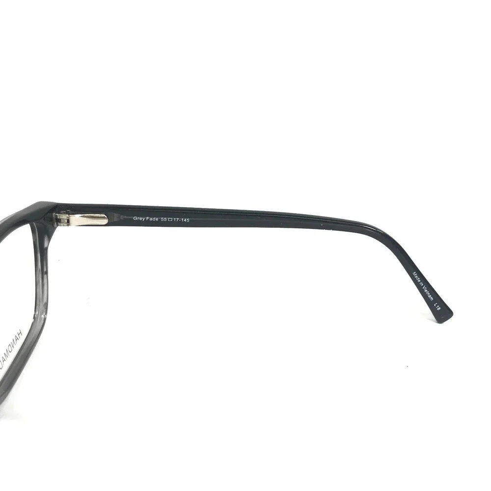 Fregossi Eyeglasses Frames 466 Grey Fade Black Square Full Ri 55-17-145